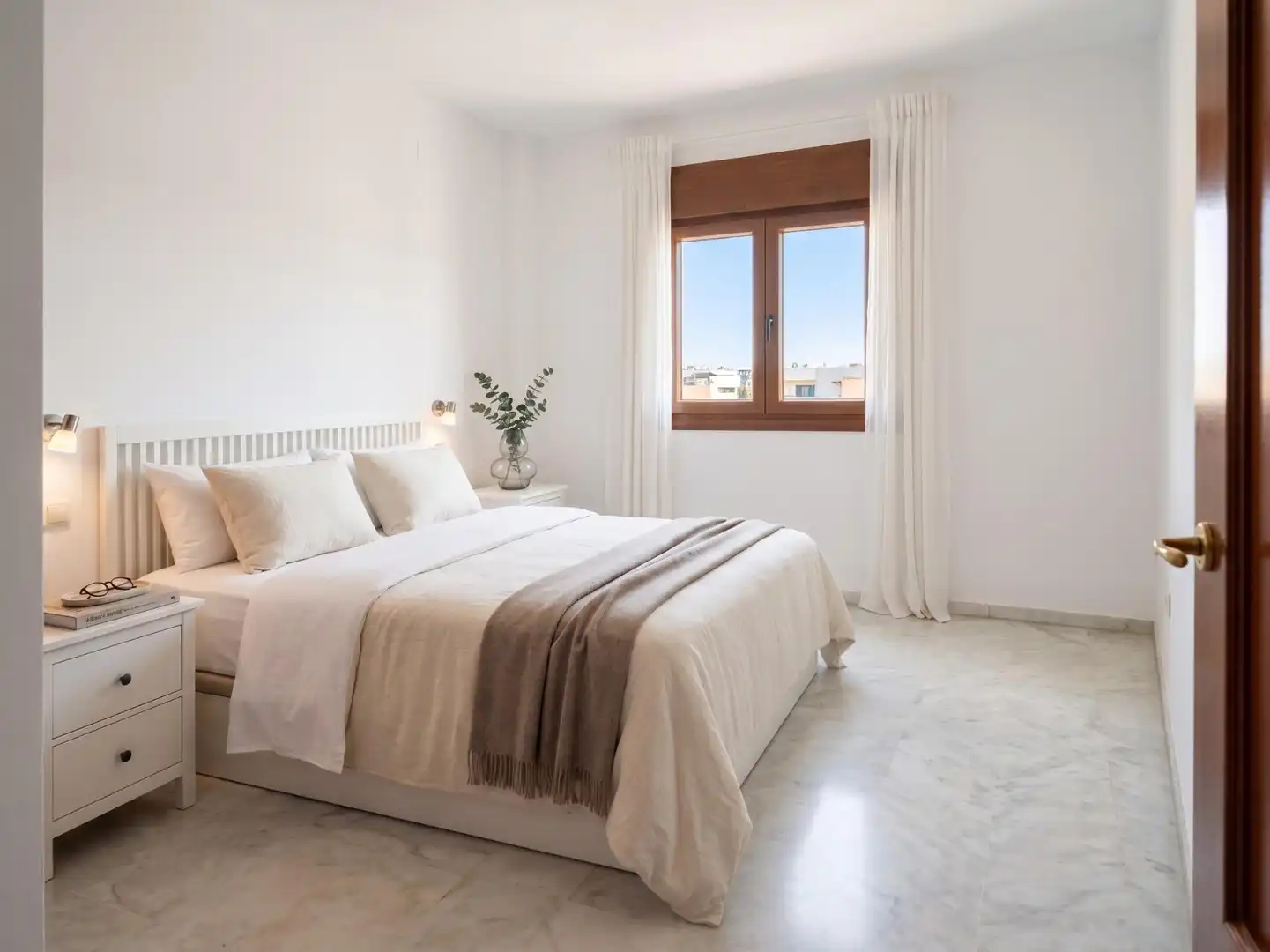 Bedroom of Apartments for sale in Bormujos  with Air Conditioner and Community pool