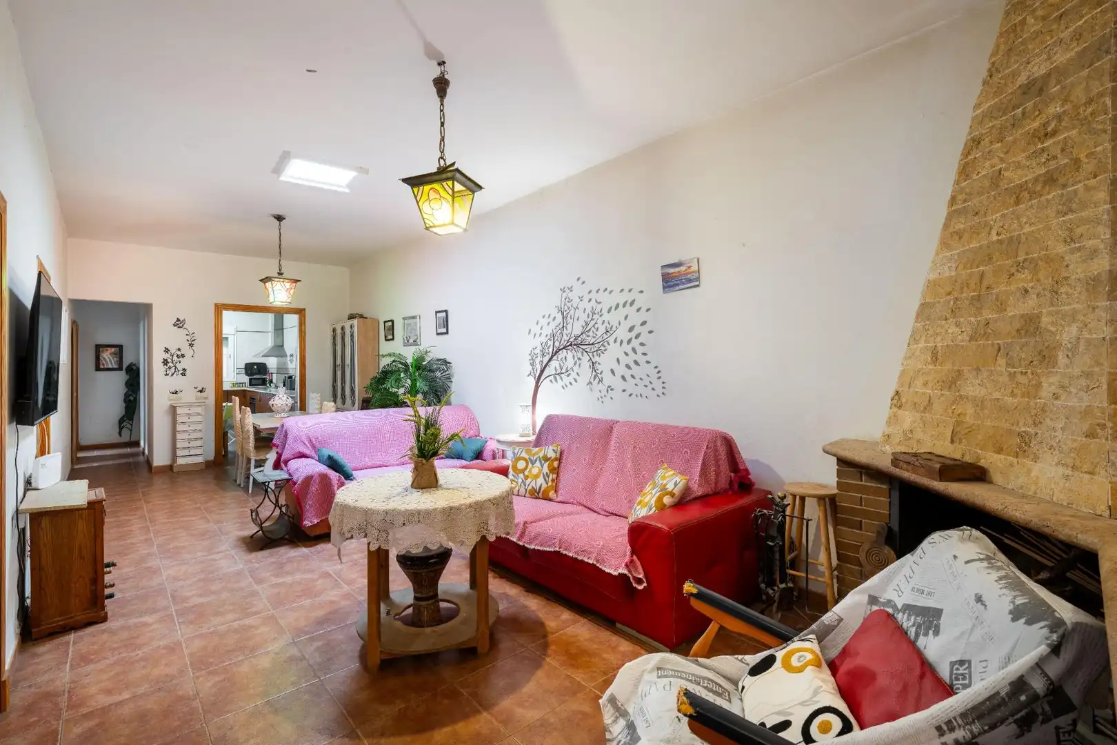Sala de estar de Casa o chalet en venta en Alhama de Almería con Jardín privado y Terraza