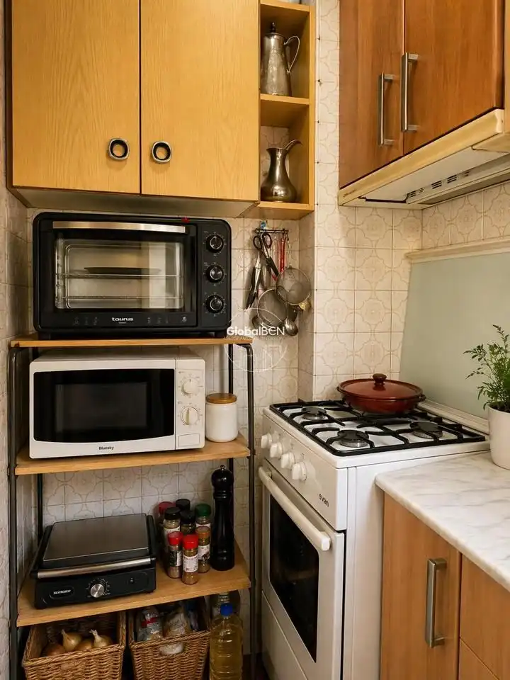 Kitchen of Flat for sale in Barcelona  with Air Conditioner