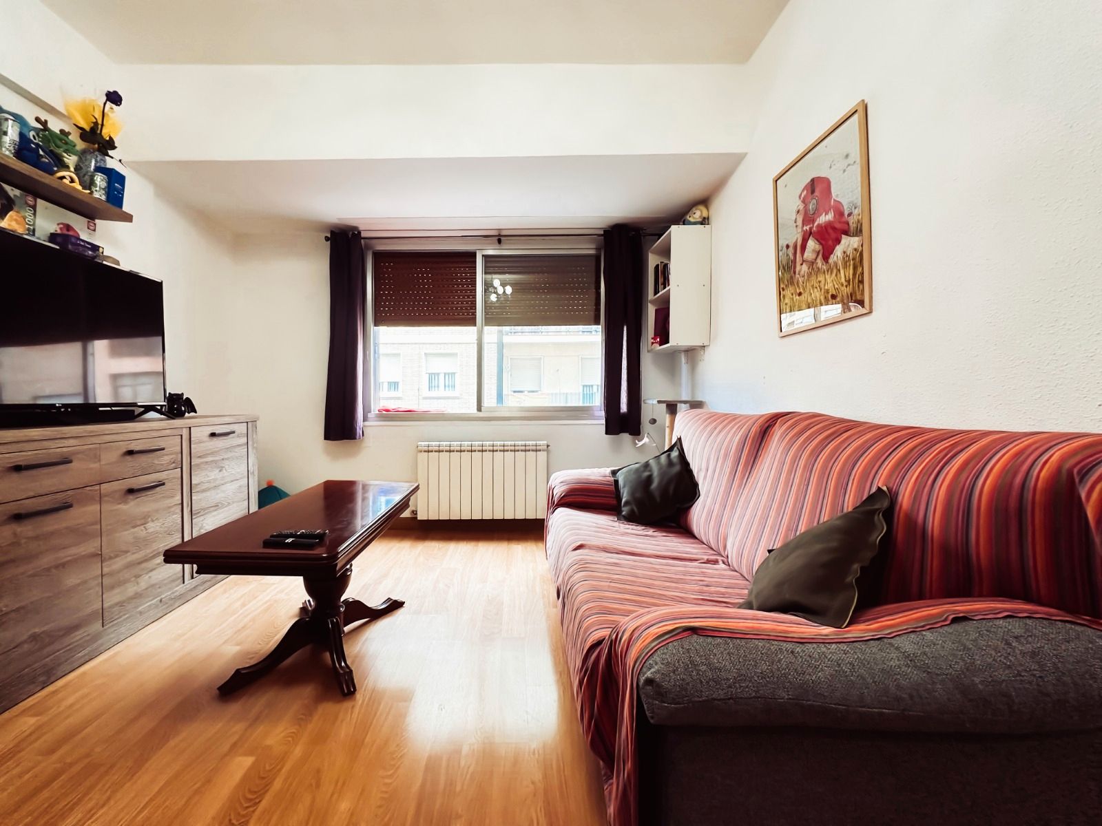 Sala de estar de Piso en venta en  Logroño con Calefacción, Parquet y Terraza