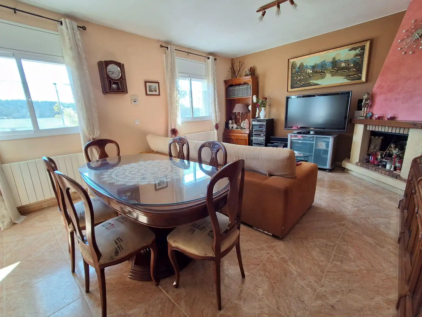 Living room of Houses for sale in Vidreres  with Heating, Private garden and Swimming Pool