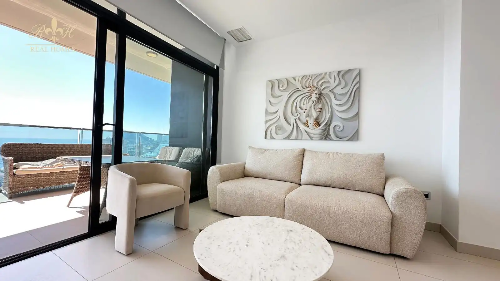 Living room of Flat for rent in Benidorm  with Air Conditioner, Heating and Terrace