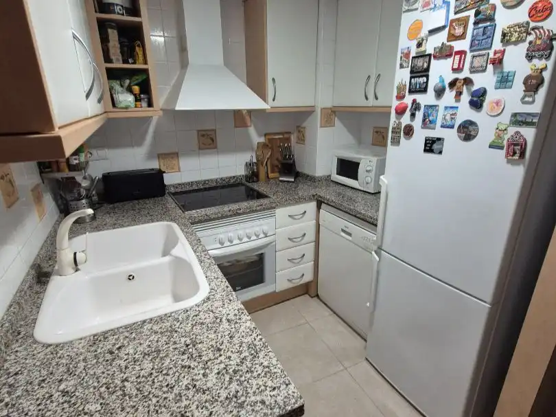 Küche von Wohnung zur Miete in Dénia mit Klimaanlage, Heizung und Privatgarten