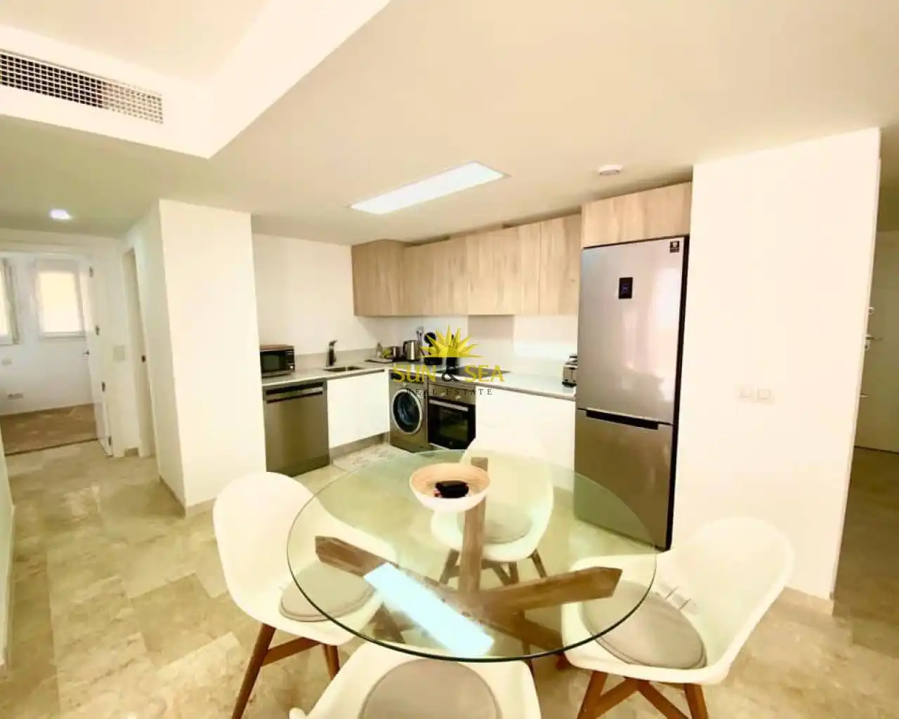 Kitchen of Apartments for rent in Torrevieja  with Air Conditioner, Heating and Terrace