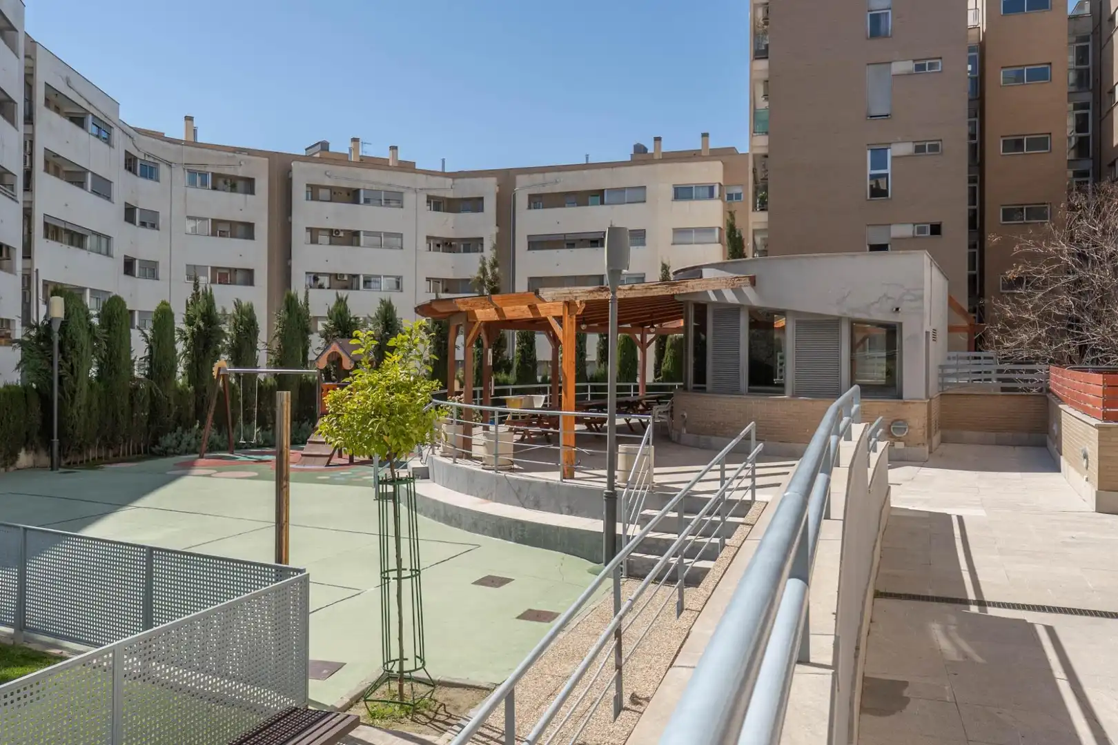Terrace of Flat for sale in Granada  with Air Conditioner, Heating and Private garden