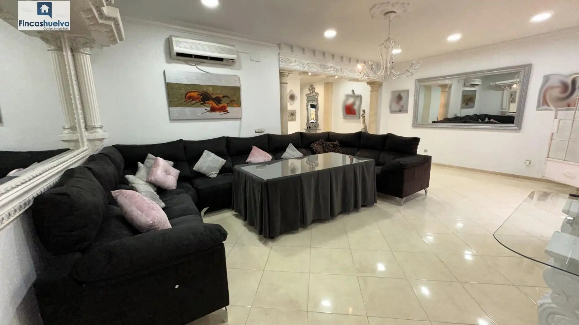 Living room of Houses for sale in Moguer  with Private garden, Terrace and Storage room