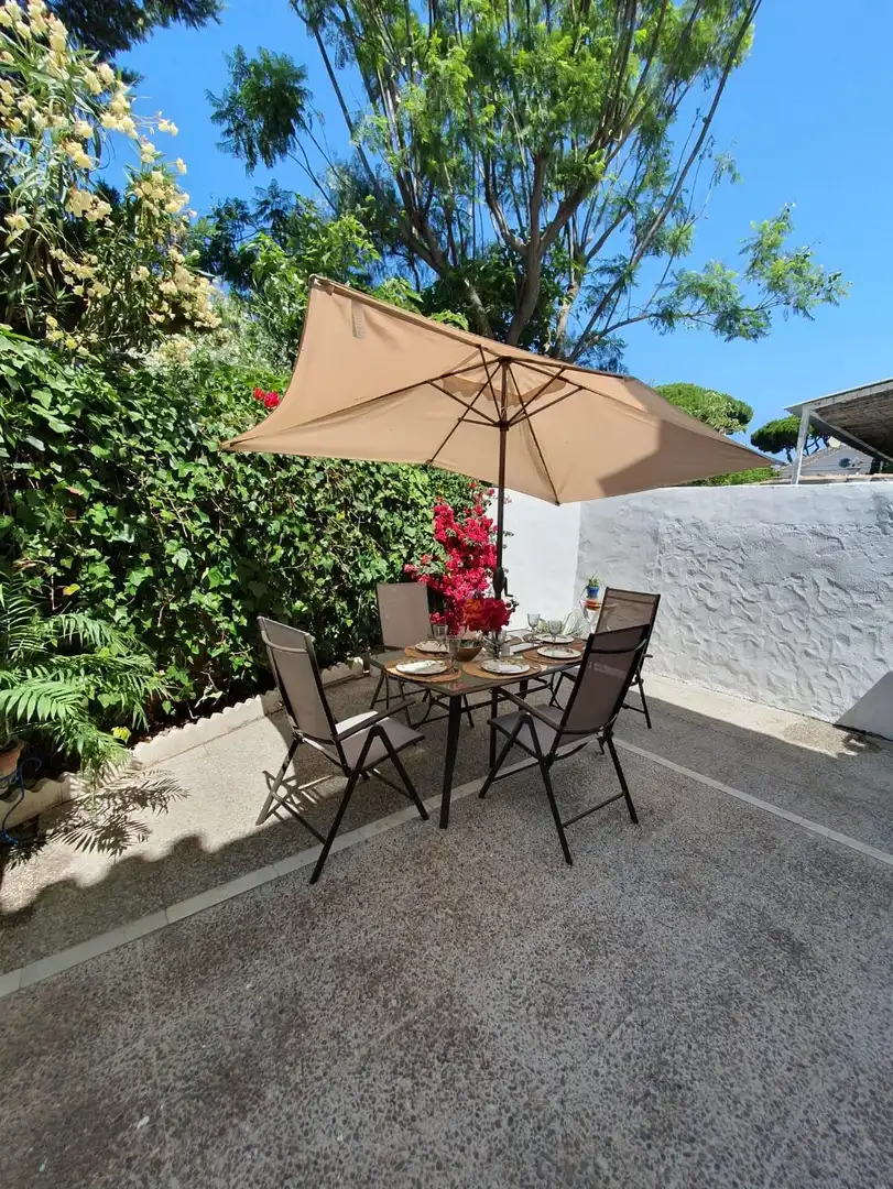 Terraza de Casa adosada de alquiler en El Puerto de Santa María con Jardín privado y Amueblado