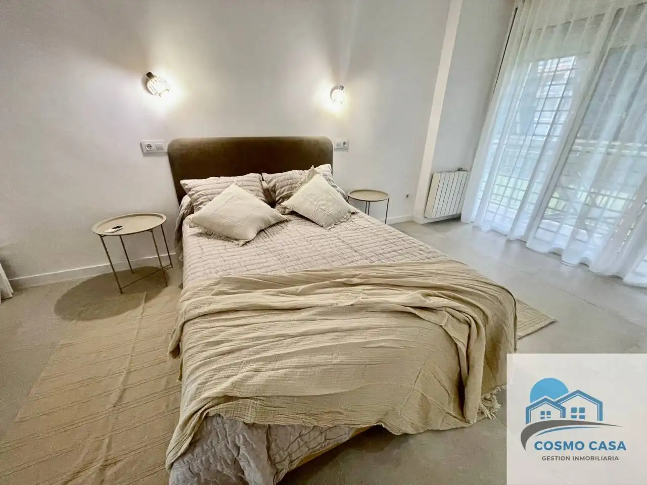Dormitori de Pis de lloguer en Cambrils amb Aire condicionat, Calefacció i Terrassa