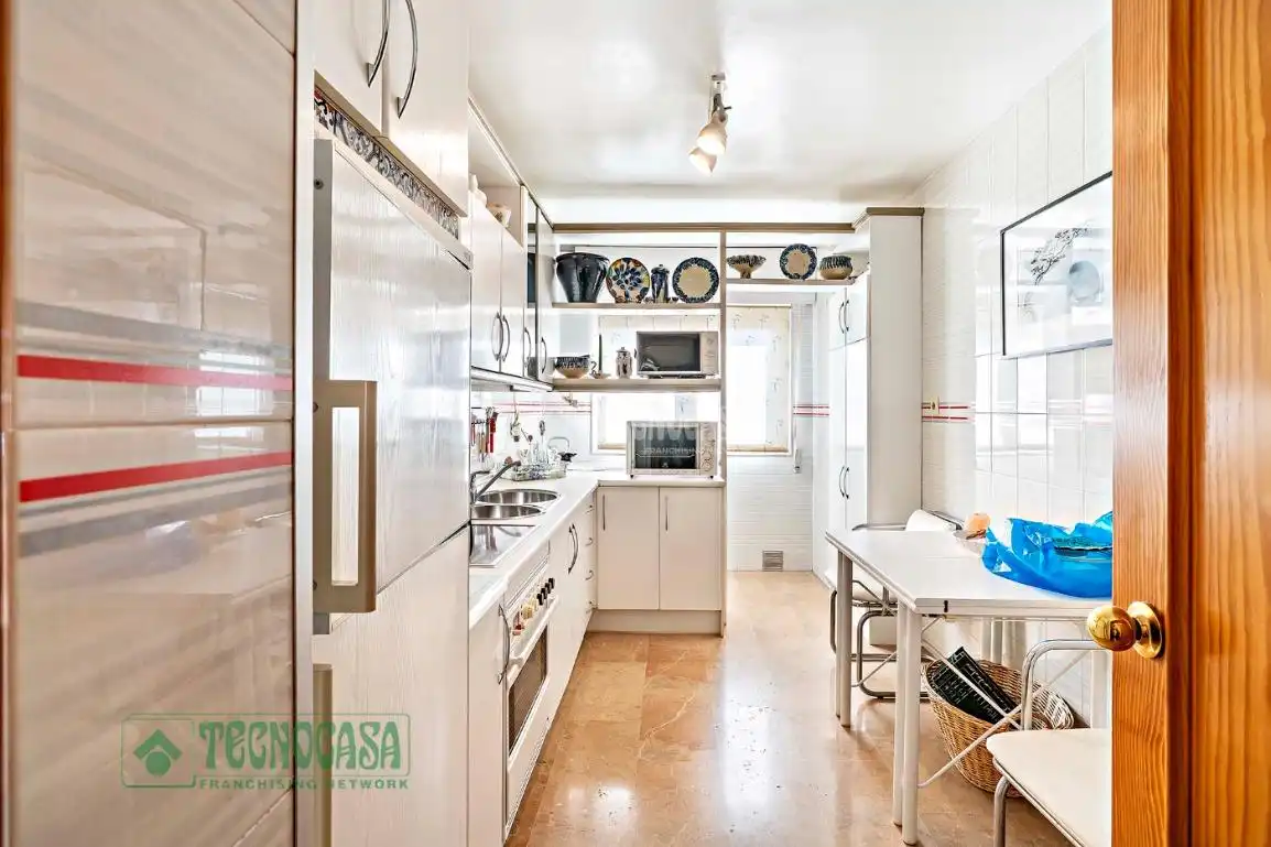 Kitchen of Flat for sale in Roquetas de Mar  with Air Conditioner, Heating and Terrace