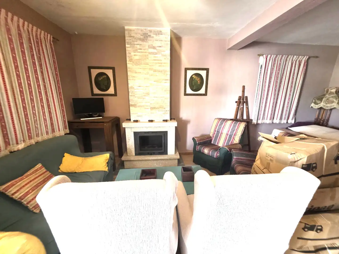 Wohnzimmer von Country house zum Verkauf in Villanueva de la Serena mit Klimaanlage, Privatgarten und Terrasse