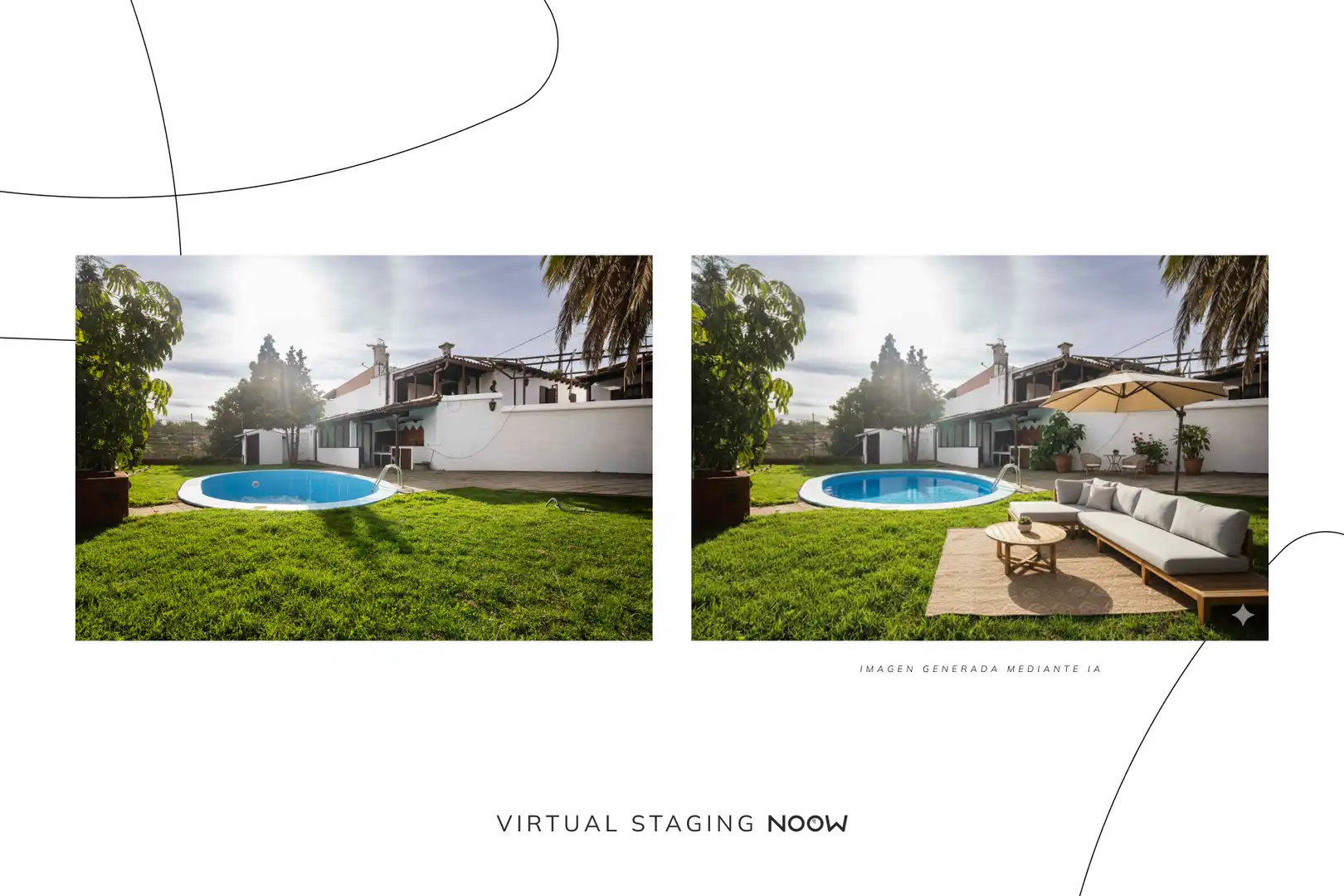 Jardín de Casa o chalet en venta en El Rosario