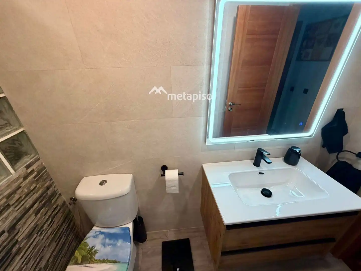Badezimmer von Wohnung zum Verkauf in El Vendrell mit Klimaanlage, Heizung und Terrasse