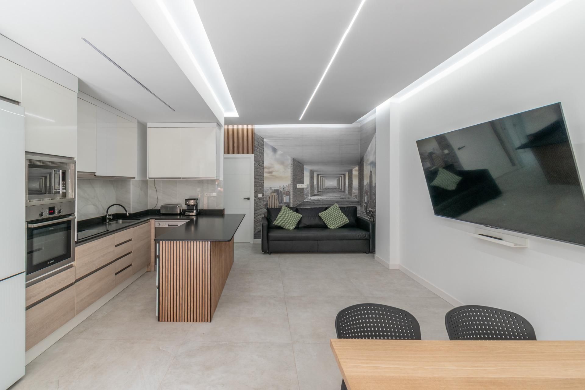 Kitchen of Flat for sale in  Granada Capital  with Air Conditioner