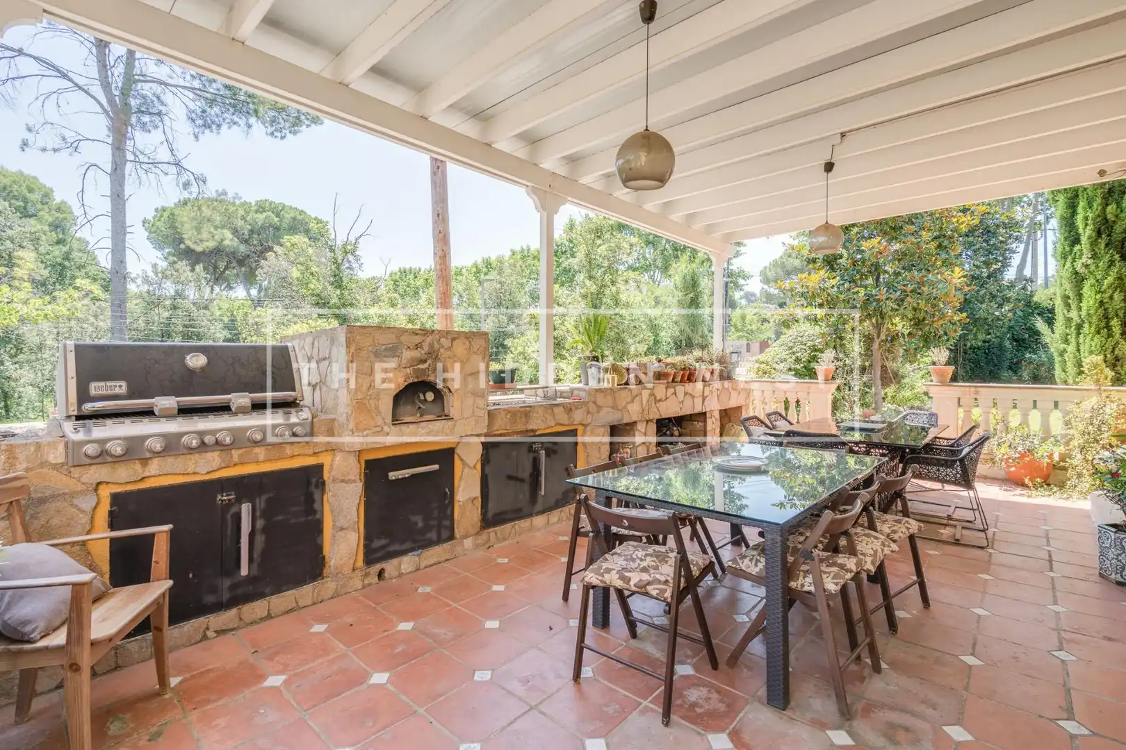 Terrassa de Casa o xalet en venda en Sant Cugat del Vallès amb Aire condicionat, Calefacció i Jardí privat
