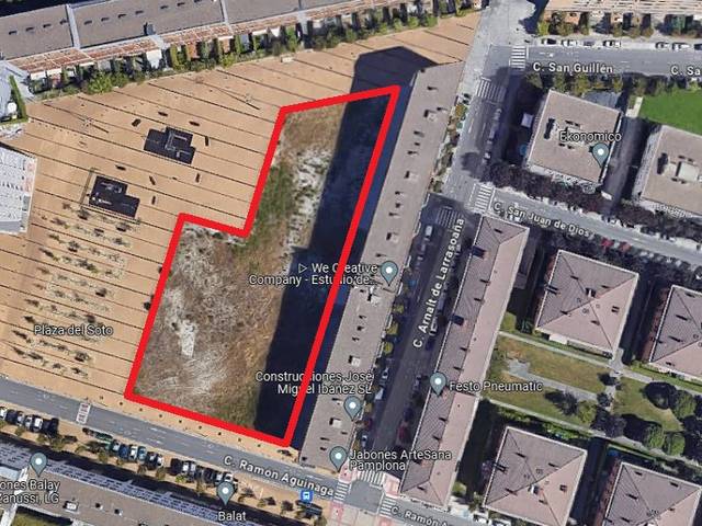 Terreno industrial en Venta en Calle Ramón Aguinaga, 352 en Mendillorri