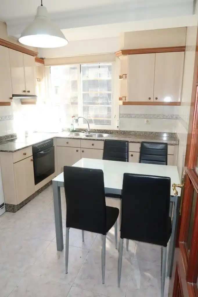 Kitchen of Flat for sale in A Coruña Capital   with Heating, Storage room and Furnished