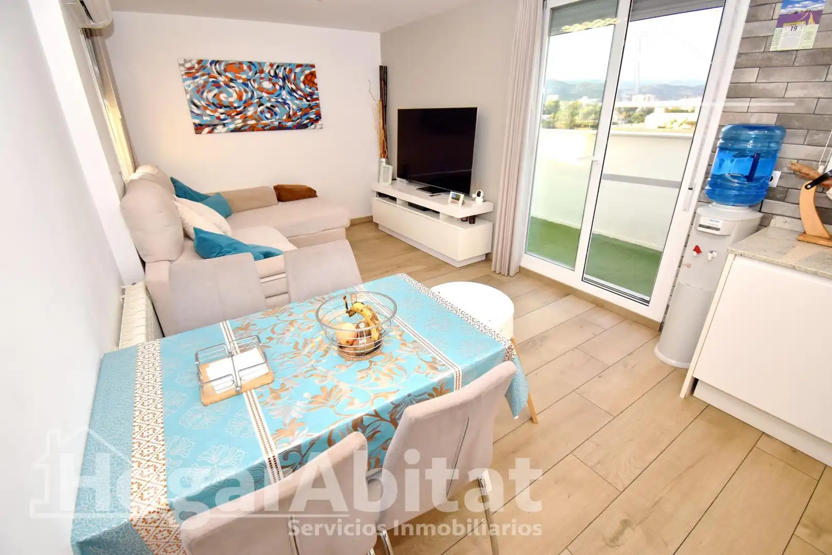 Sala d'estar de Àtic en venda en Castellón de la Plana / Castelló de la Plana amb Aire condicionat, Calefacció i Terrassa