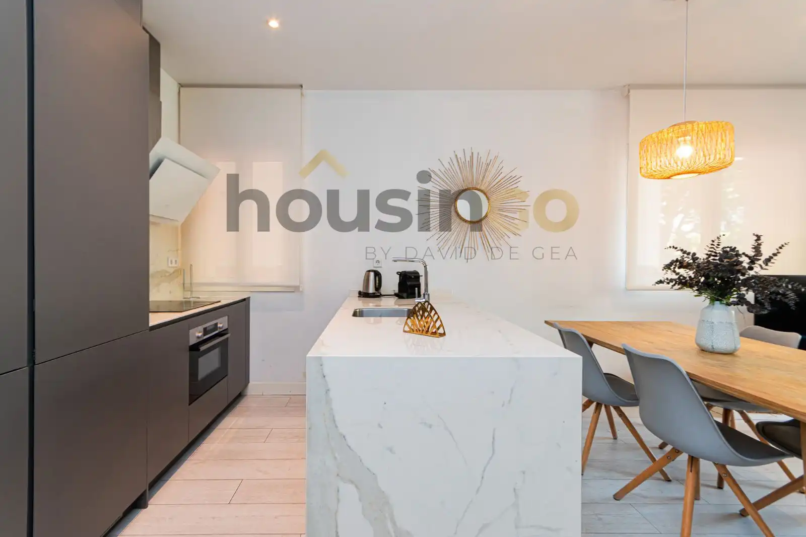 Kitchen of Flat for rent in Madrid  with Air Conditioner, Heating and Furnished
