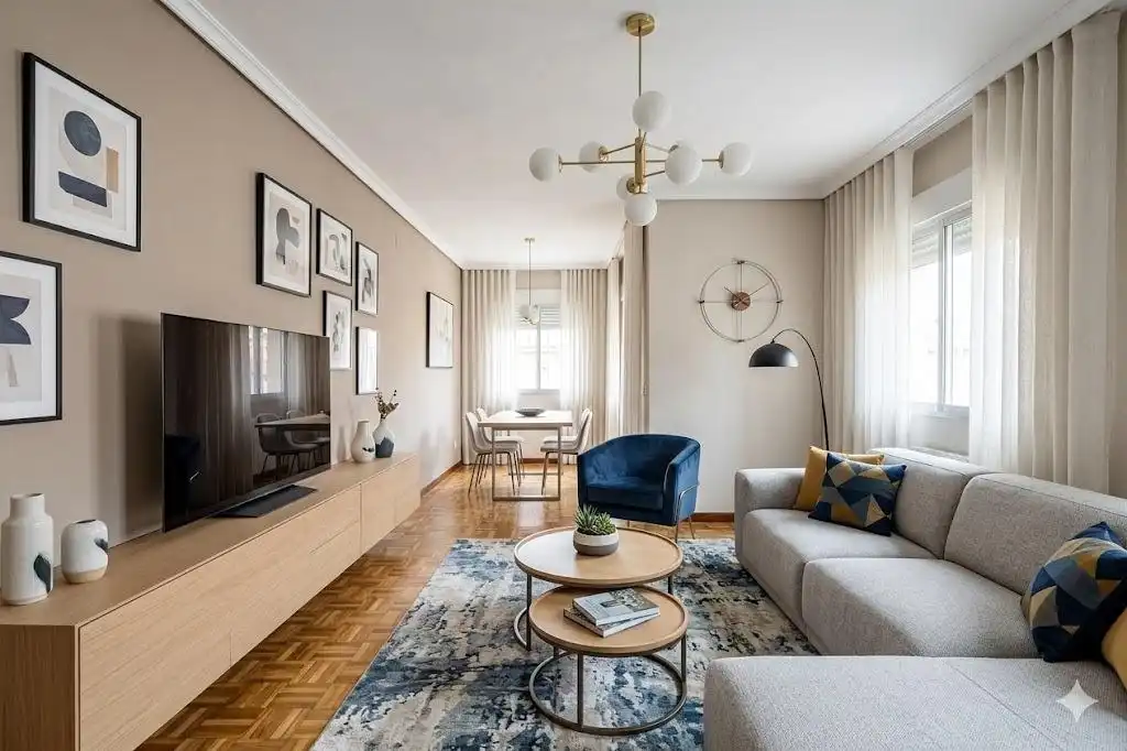 Living room of Flat for sale in Madrid  with Heating