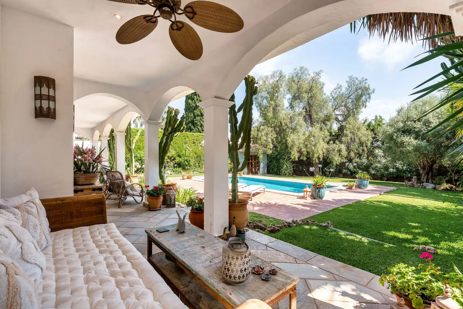 Terraza de Casa o chalet en venta en Marbella con Aire acondicionado, Jardín privado y Terraza