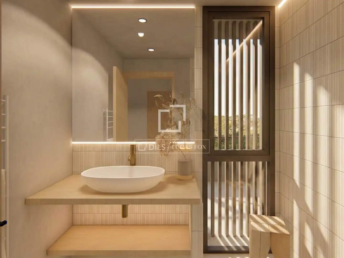 Badezimmer von Haus oder Chalet zum Verkauf in Begur mit Klimaanlage, Heizung und Privatgarten