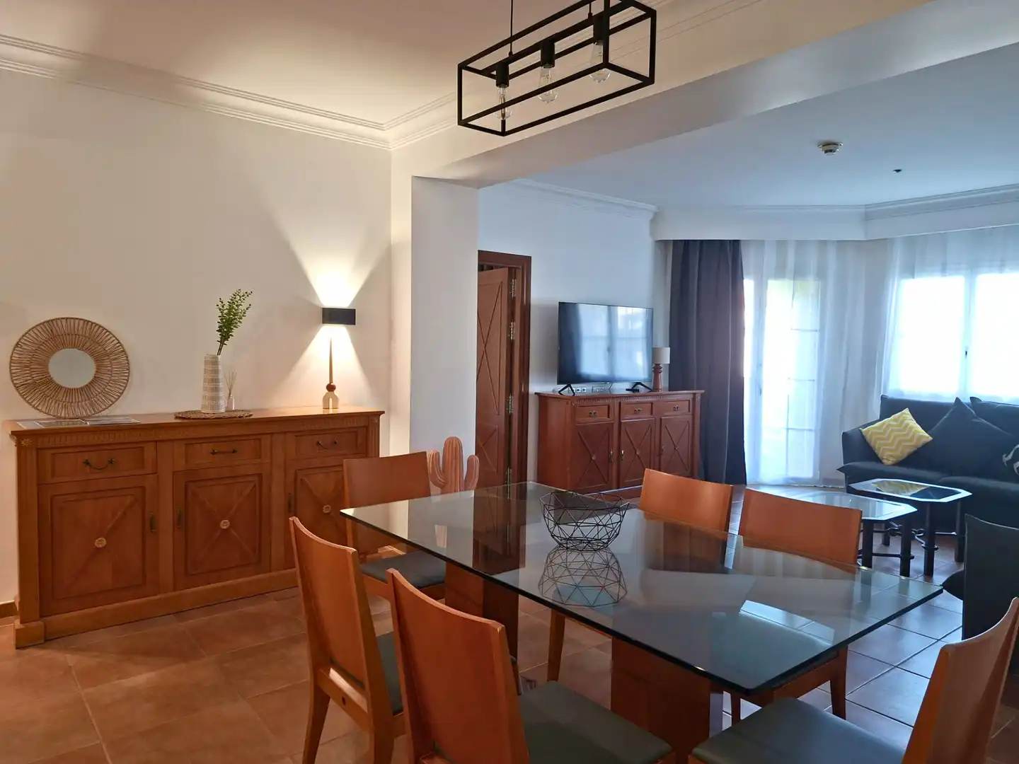 Esszimmer von Wohnungen zum Verkauf in Pedreguer mit Klimaanlage, Terrasse und Gemeinschaftspool
