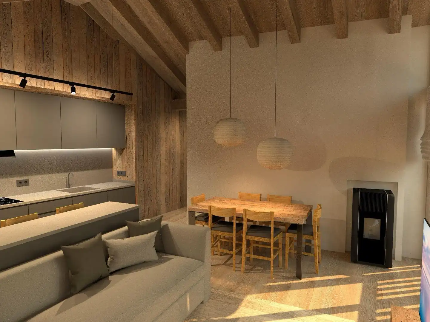 Sala de estar de Casa o chalet en venta en Espot con Parquet, Amueblado y Horno