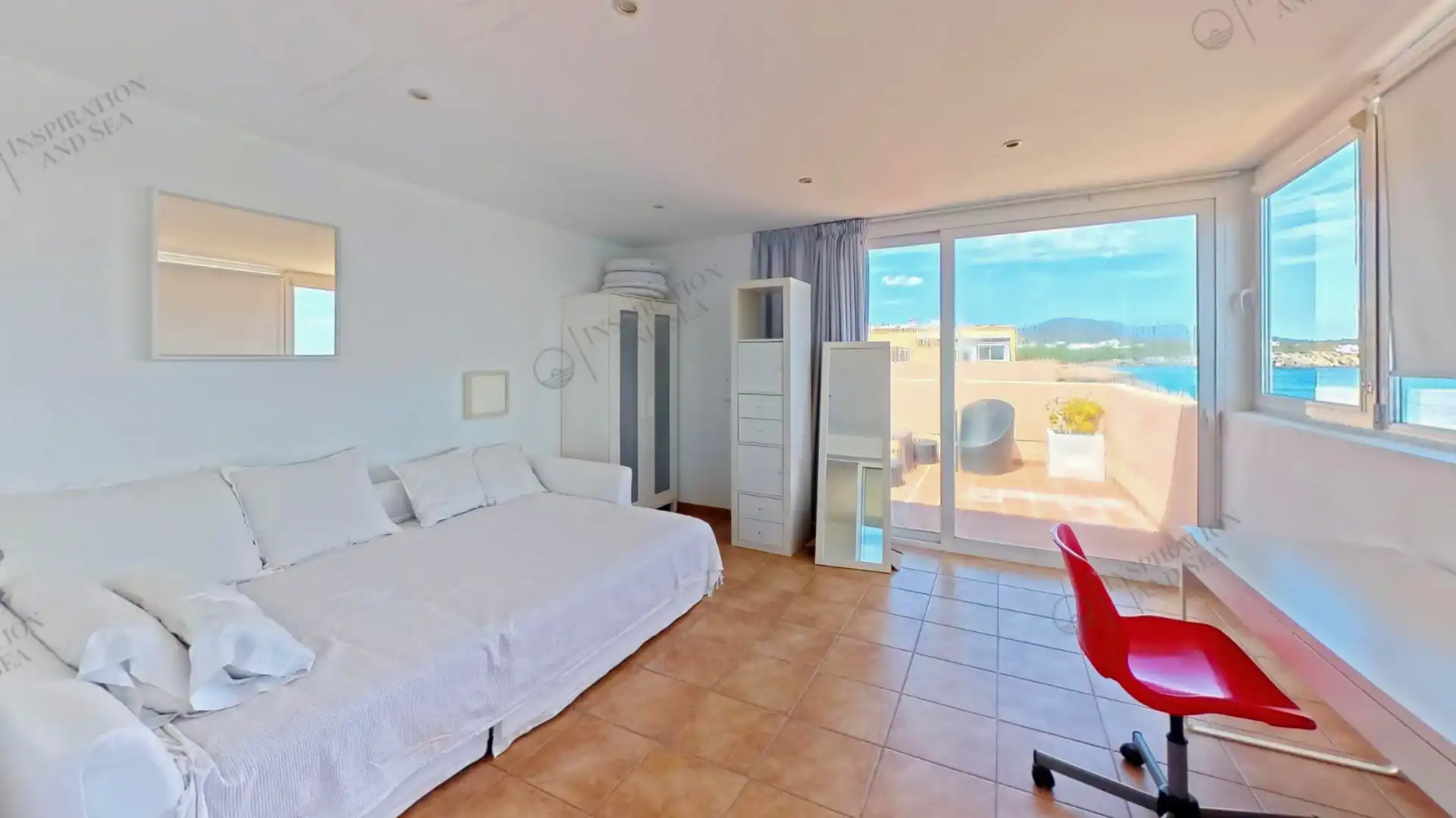 Bedroom of Flat for sale in Santa Eulària des Riu  with Air Conditioner and Terrace