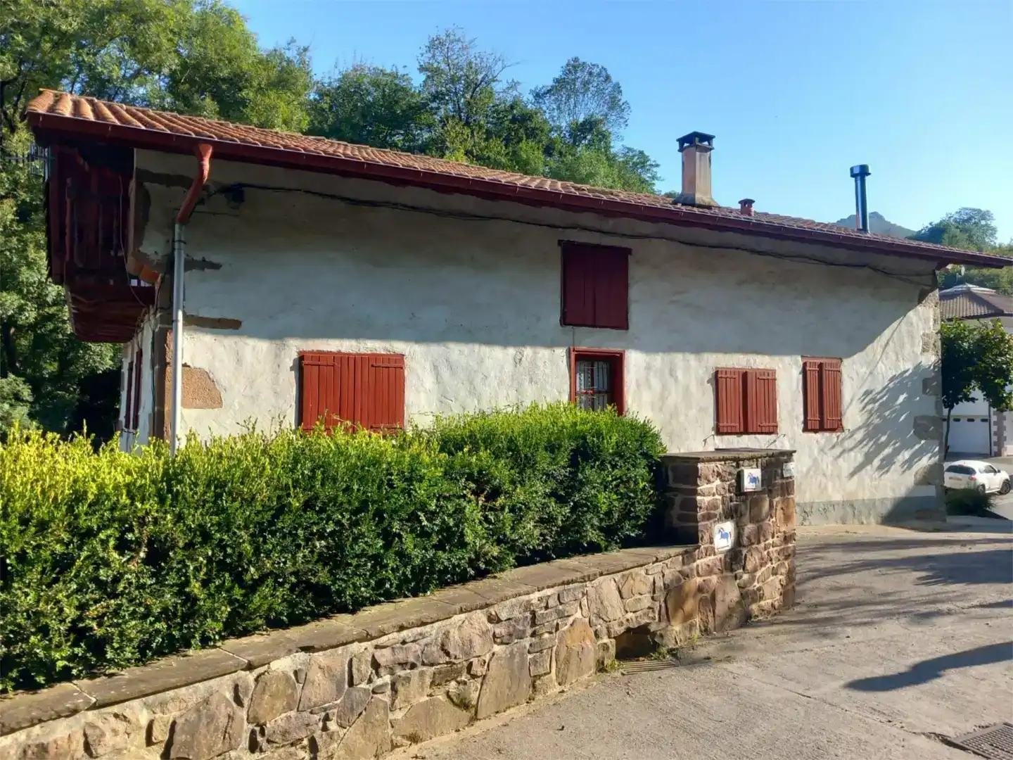 Vista exterior de Casa o chalet en venta en Zugarramurdi con Jardín privado, Parquet y Amueblado
