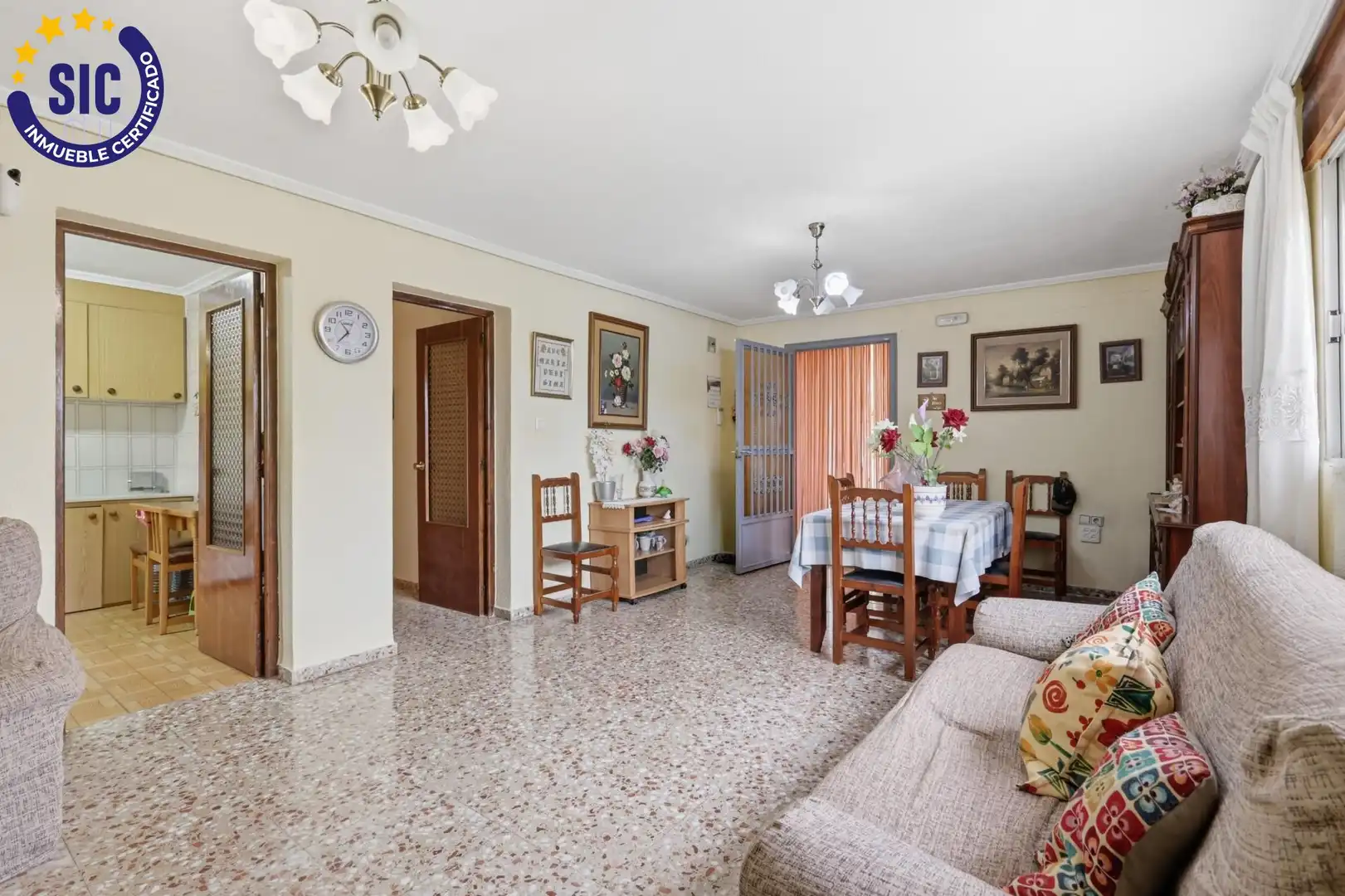 Sala de estar de Casa o chalet en venta en Montroi / Montroy con Jardín privado, Terraza y Piscina