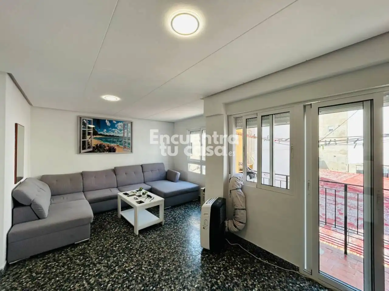 Sala de estar de Piso en venta en Alicante / Alacant con Balcón