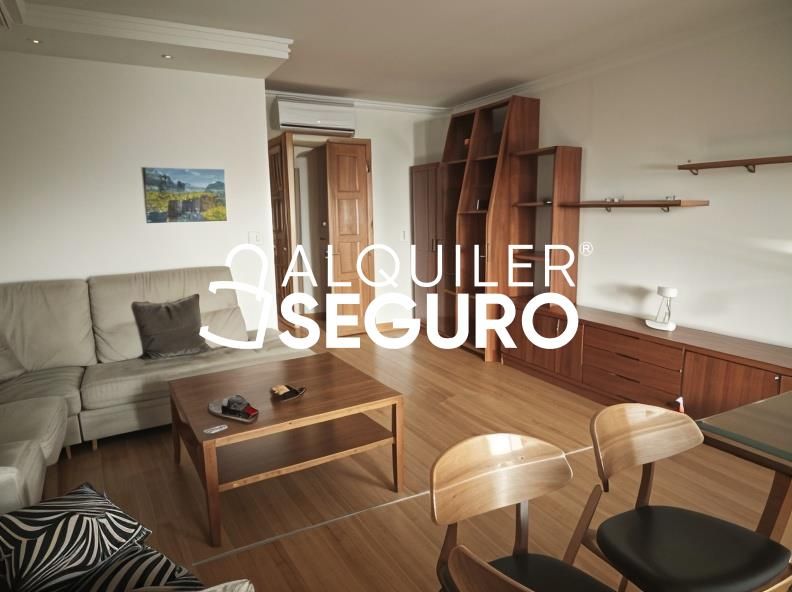 Sala d'estar de Pis de lloguer en  Zaragoza Capital amb Aire condicionat, Calefacció i Moblat