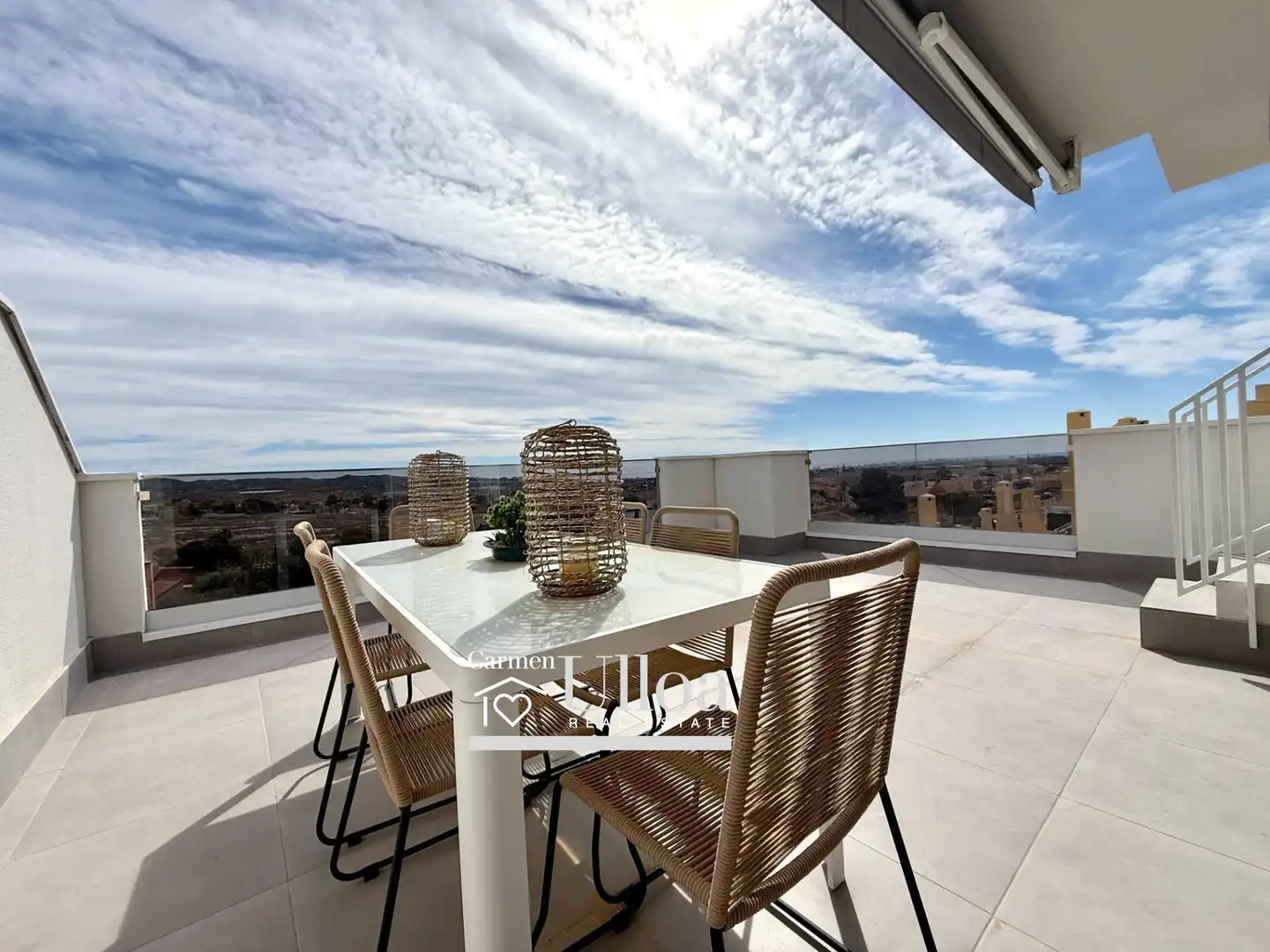 Terrasse von Wohnung zum Verkauf in Mutxamel mit Klimaanlage, Terrasse und Gemeinschaftspool