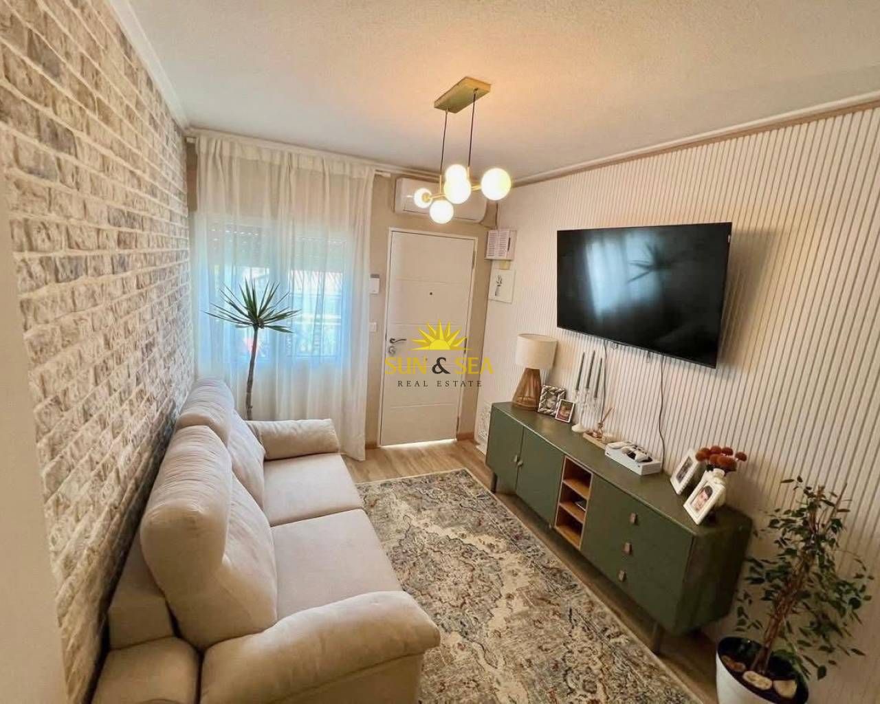 Living room of Apartment for sale in Pilar de la Horadada  with Air Conditioner, Heating and Terrace