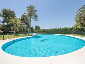 Swimming pool of Study for rent in Marbella  with Air Conditioner, Furnished and Community pool