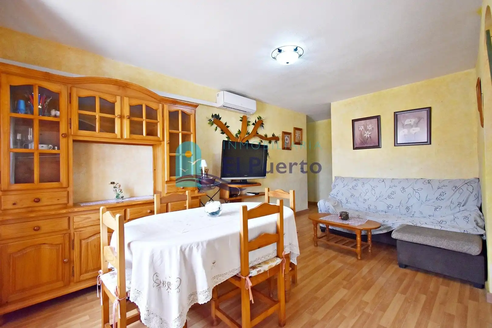 Sala d'estar de Apartament en venda en Mazarrón amb Aire condicionat, Calefacció i Terrassa