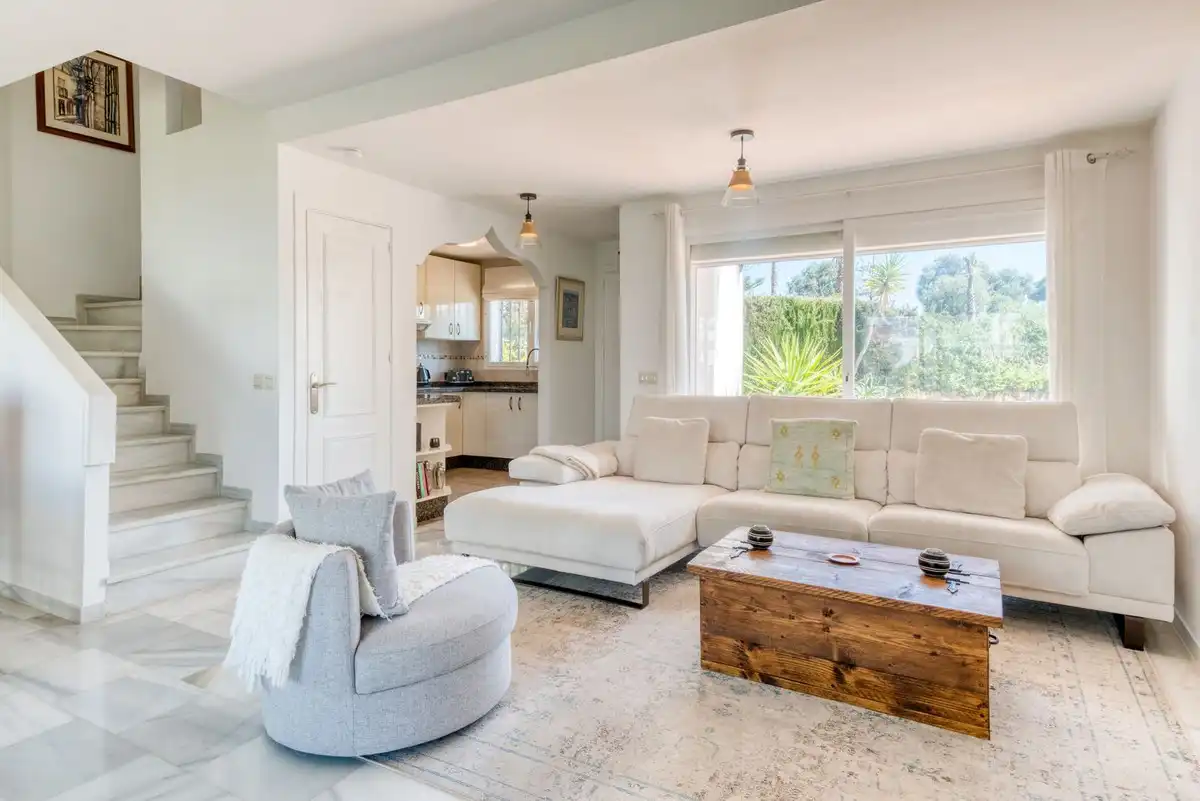 Living room of Detached homes for sale in Manilva  with Air Conditioner, Terrace and Community pool