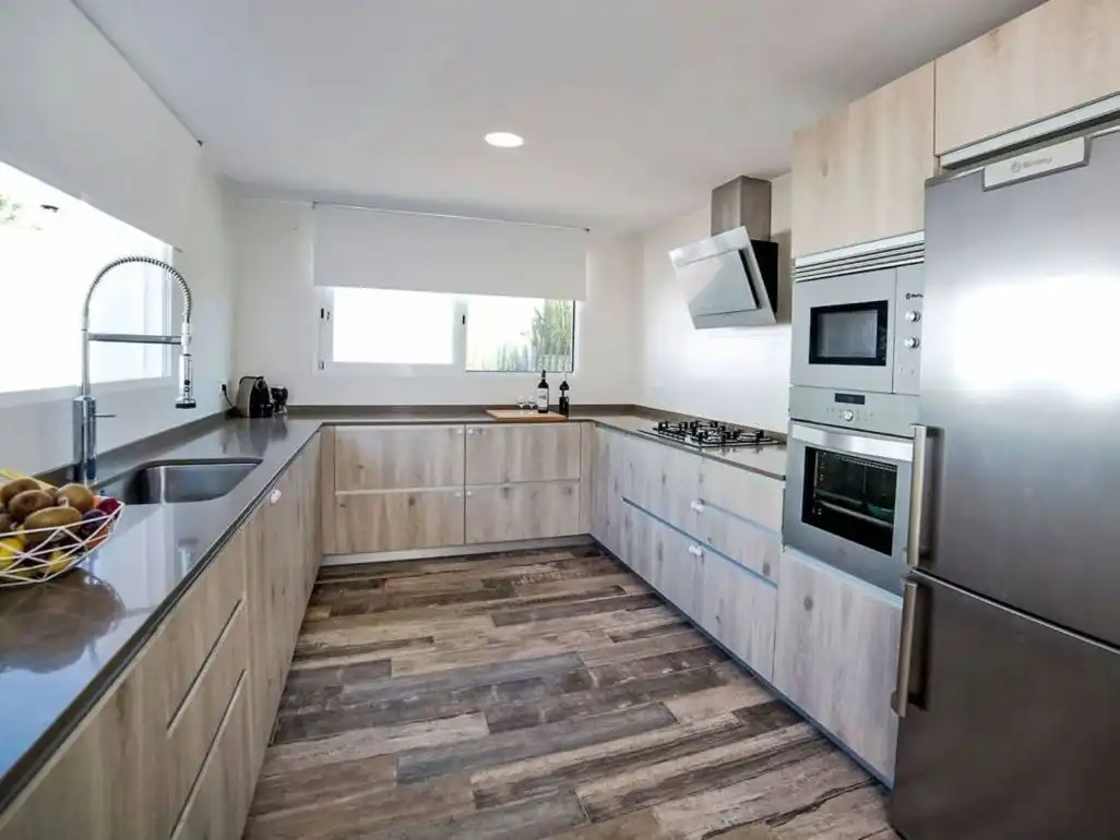 Cocina de Casa o chalet en venta en Calpe / Calp con Aire acondicionado, Calefacción y Jardín privado