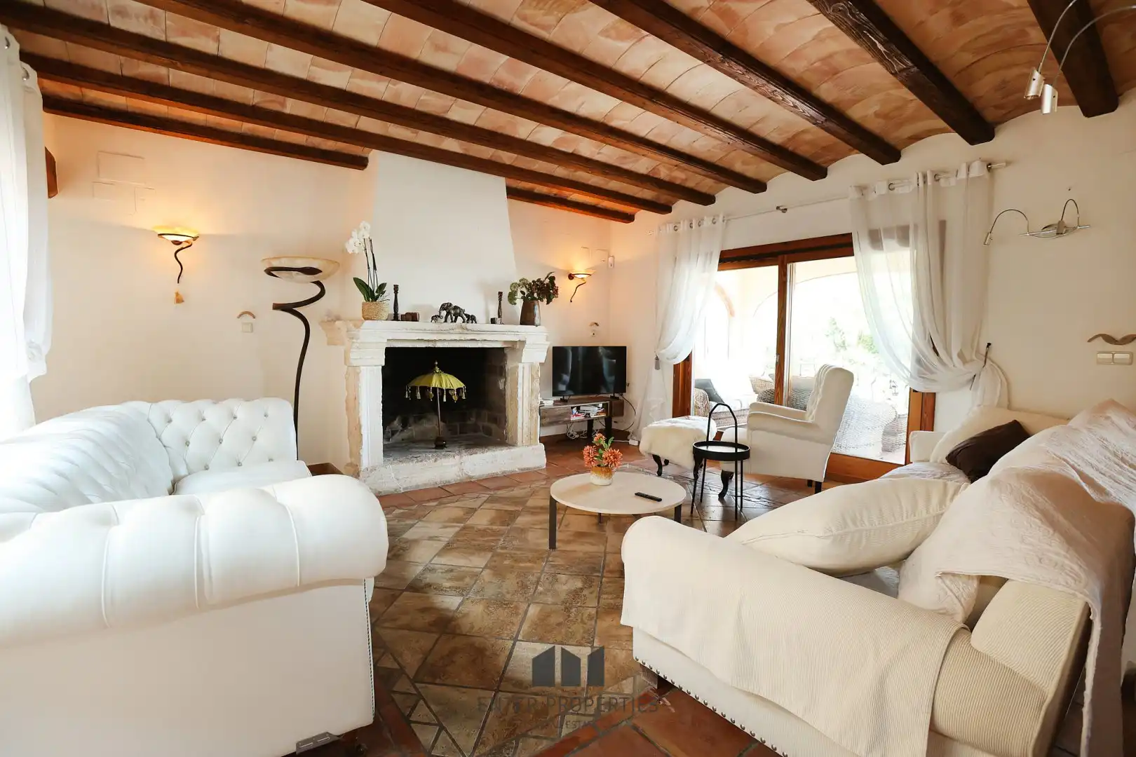 Sala de estar de Piso en venta en Benissa con Aire acondicionado, Calefacción y Piscina