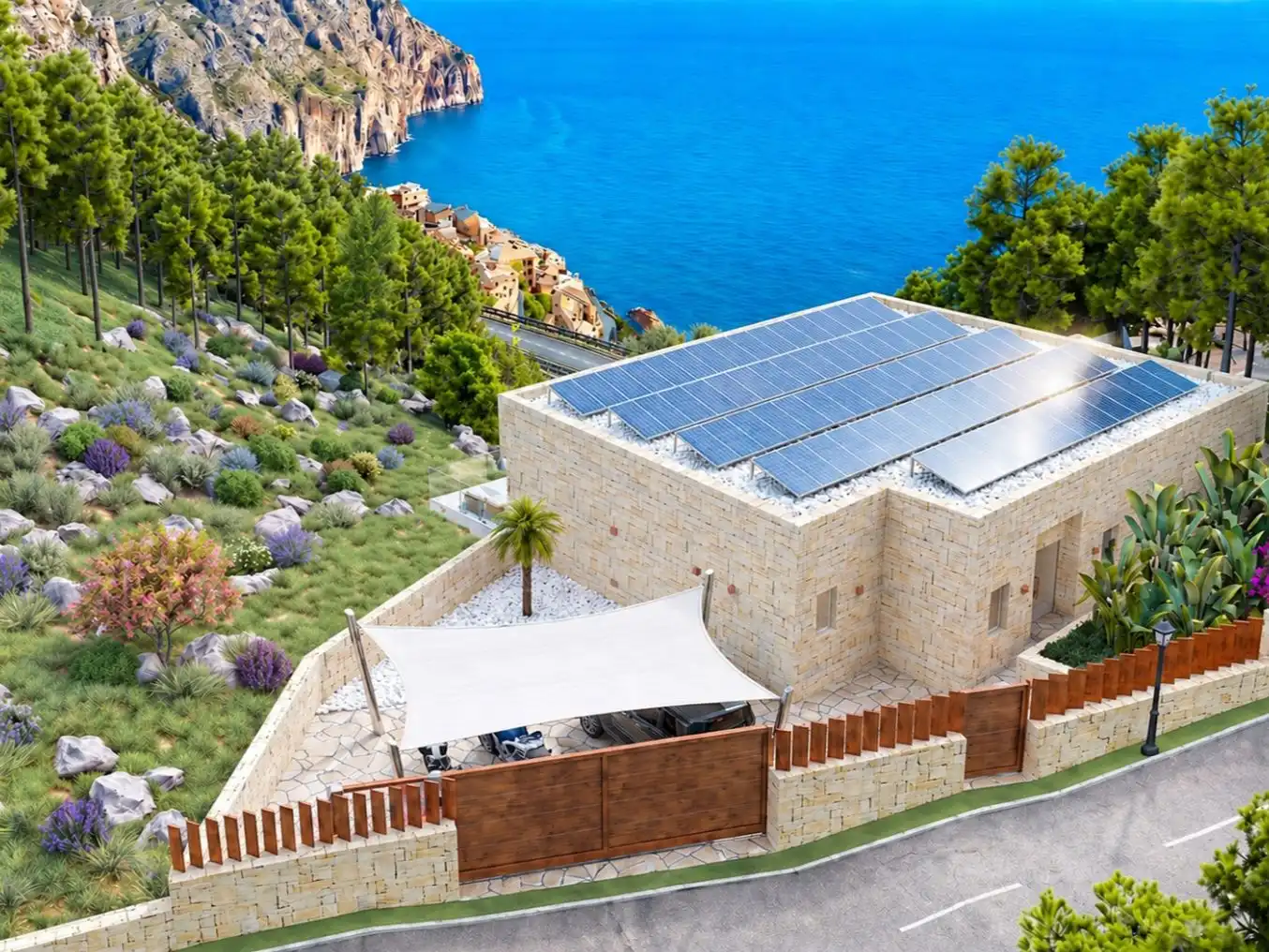 Vista exterior de Residencial en venta en Altea
