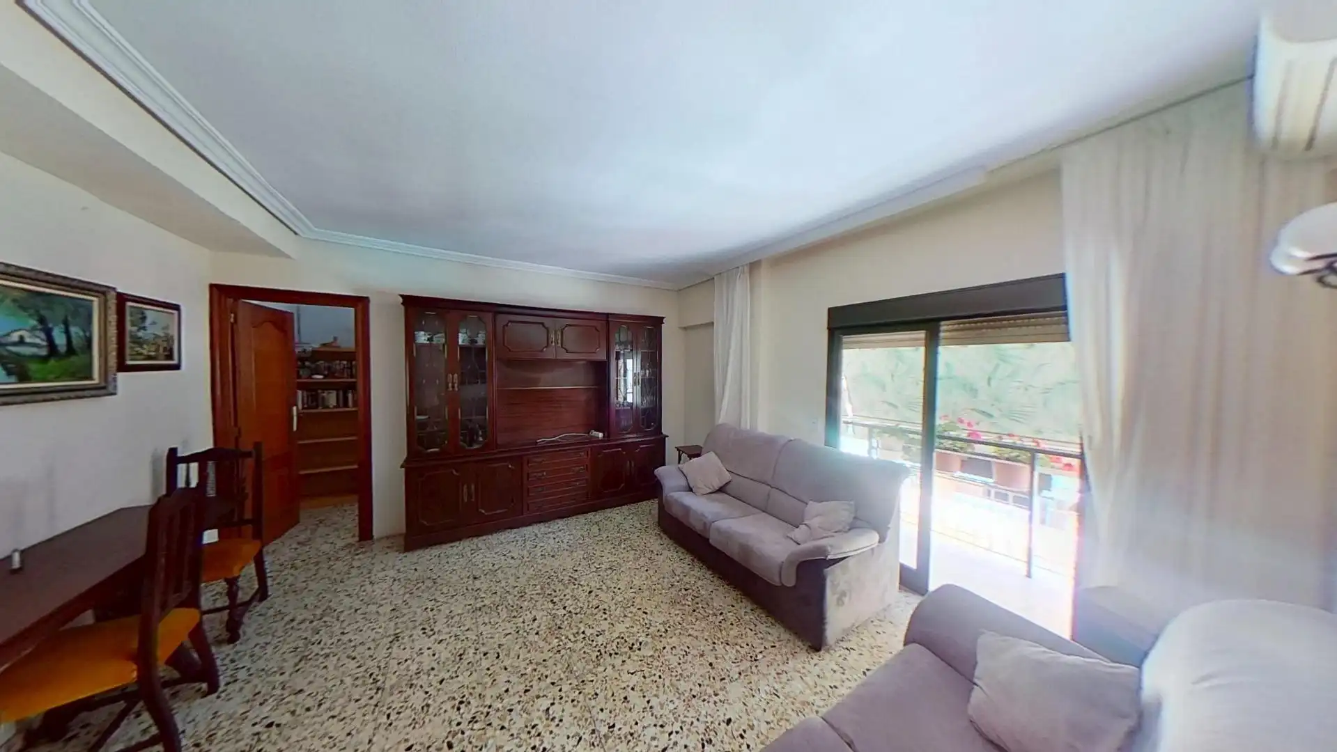 Sala de estar de Piso en venta en Alicante / Alacant con Amueblado y Balcón