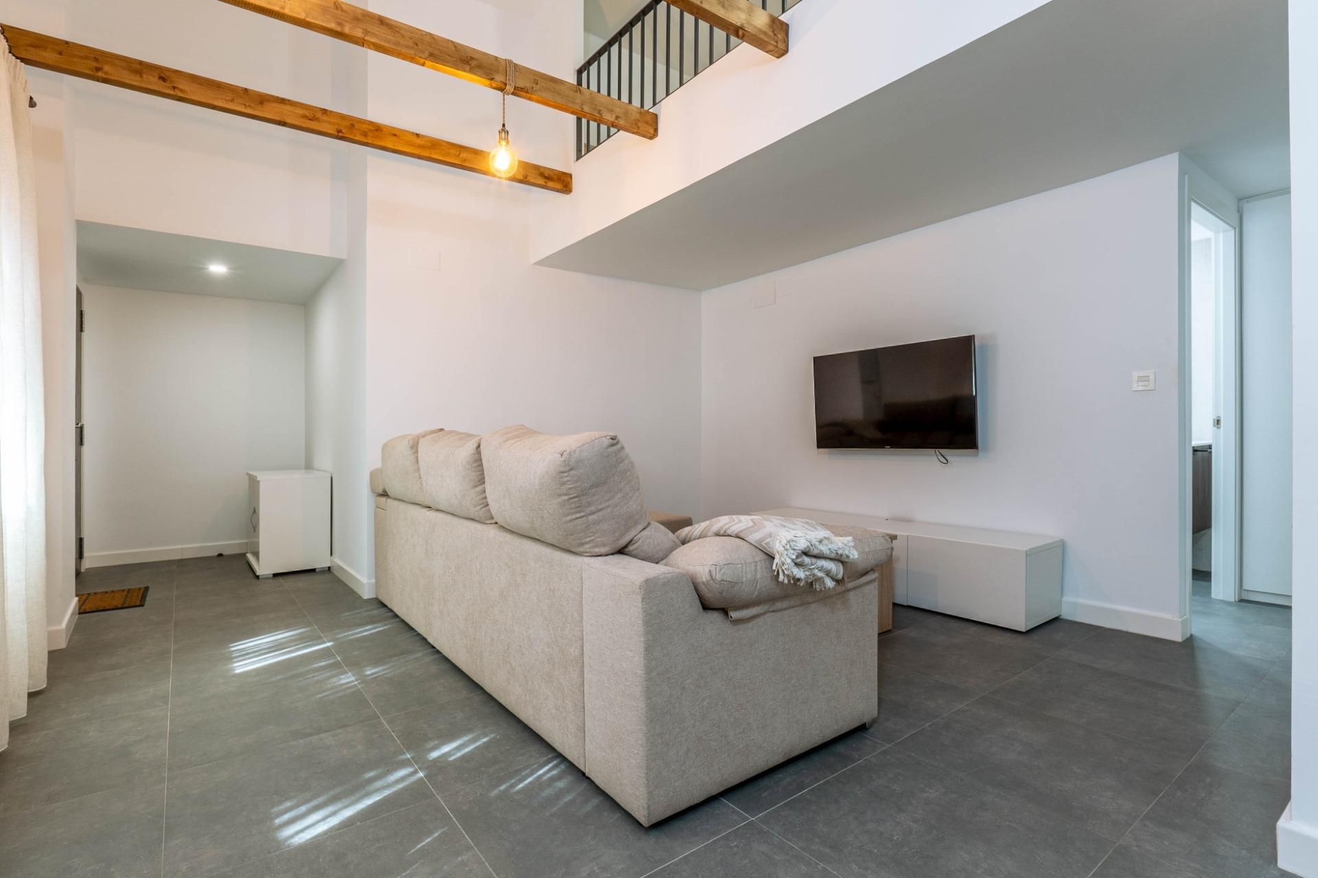Living room of Apartment to rent in  Granada Capital  with Air Conditioner
