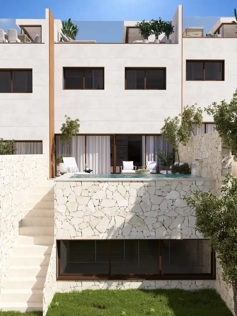 Terrace of Detached homes for sale in Fuengirola  with Air Conditioner, Heating and Private garden