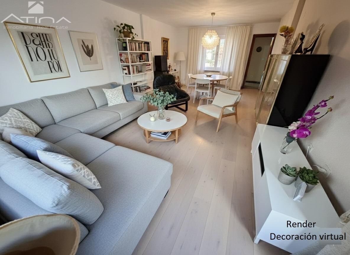 Living room of Flat for sale in Gandia  with Air Conditioner, Terrace and Storage room