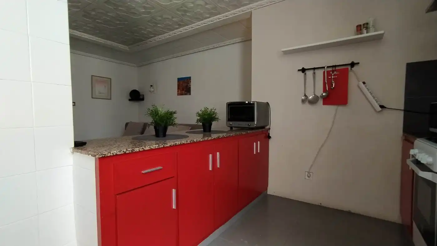 Kitchen of Flat for rent in Elche / Elx  with Terrace, Furnished and Balcony