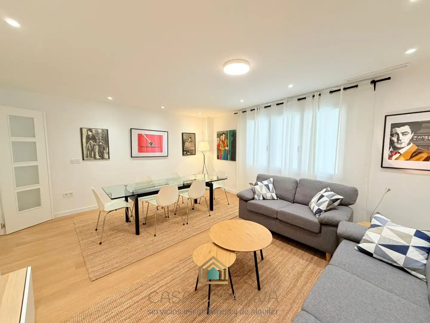 Sala de estar de Piso de alquiler en Valencia con Aire acondicionado, Calefacción y Terraza