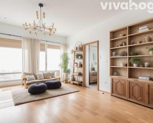 Living room of Flat for sale in  Madrid Capital  with Air Conditioner, Terrace and Swimming Pool