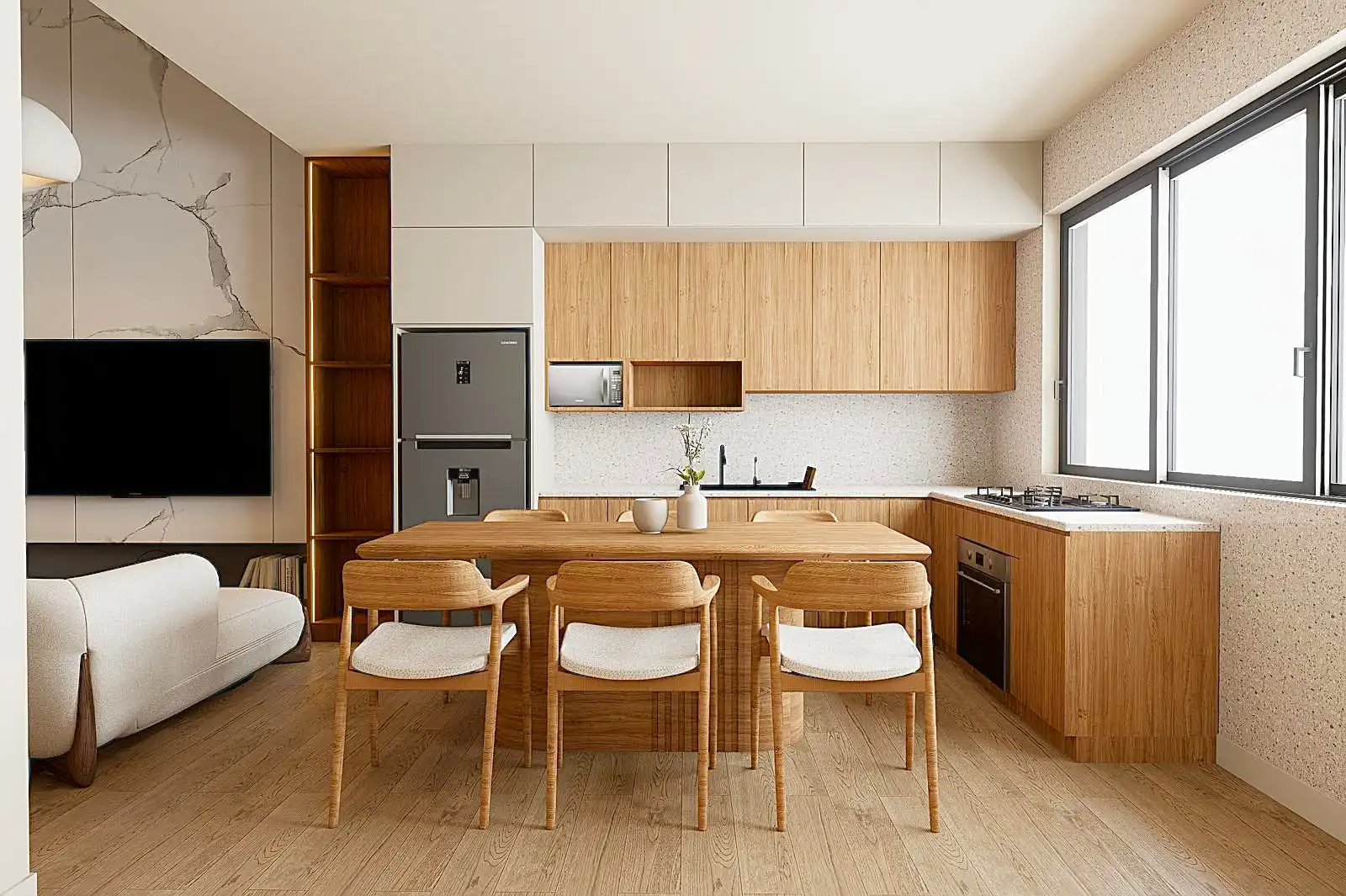 Küche von Loft zum Verkauf in L'Hospitalet de Llobregat mit Klimaanlage, Terrasse und Abstellraum