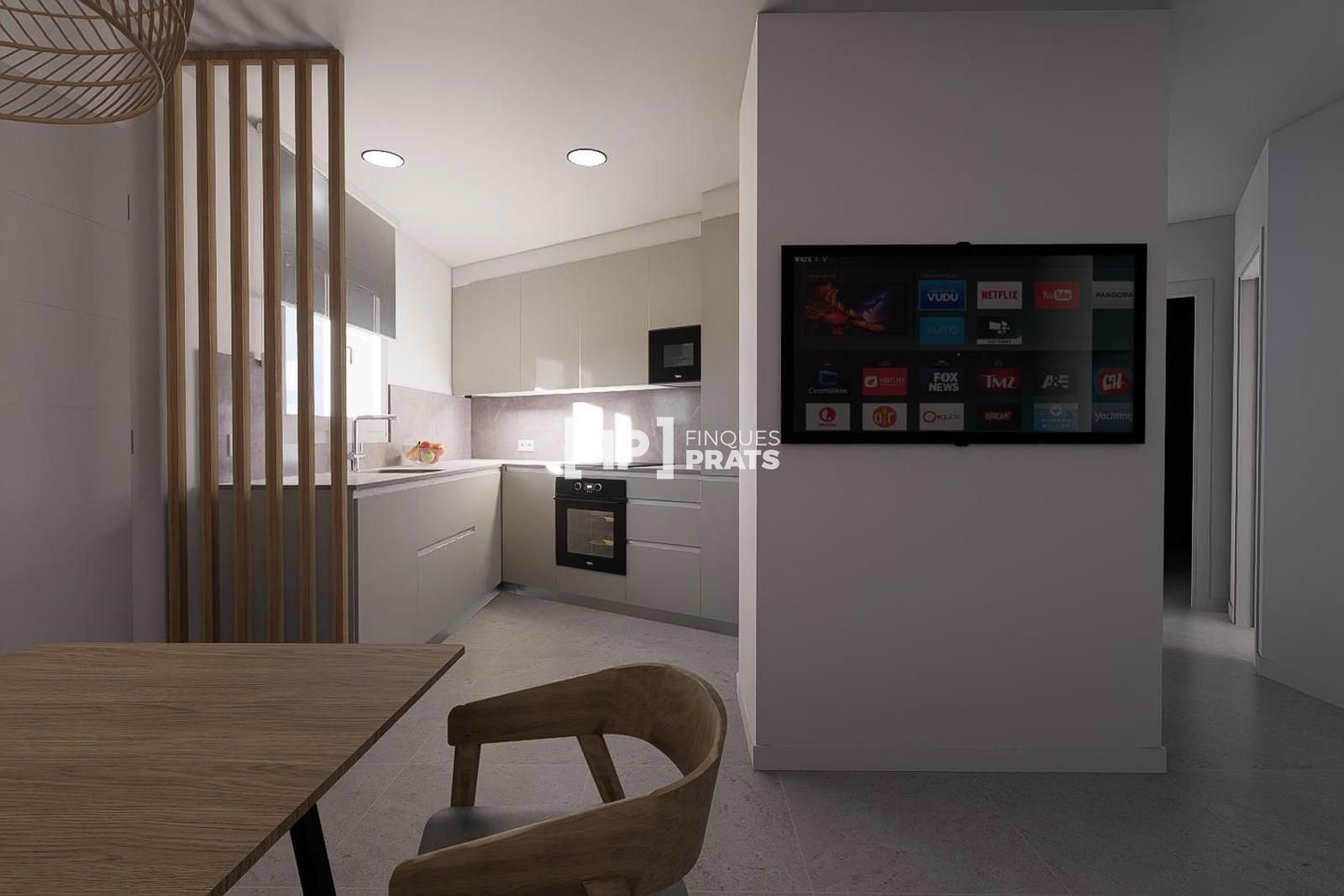 Kitchen of Flat for sale in  Lleida Capital  with Heating