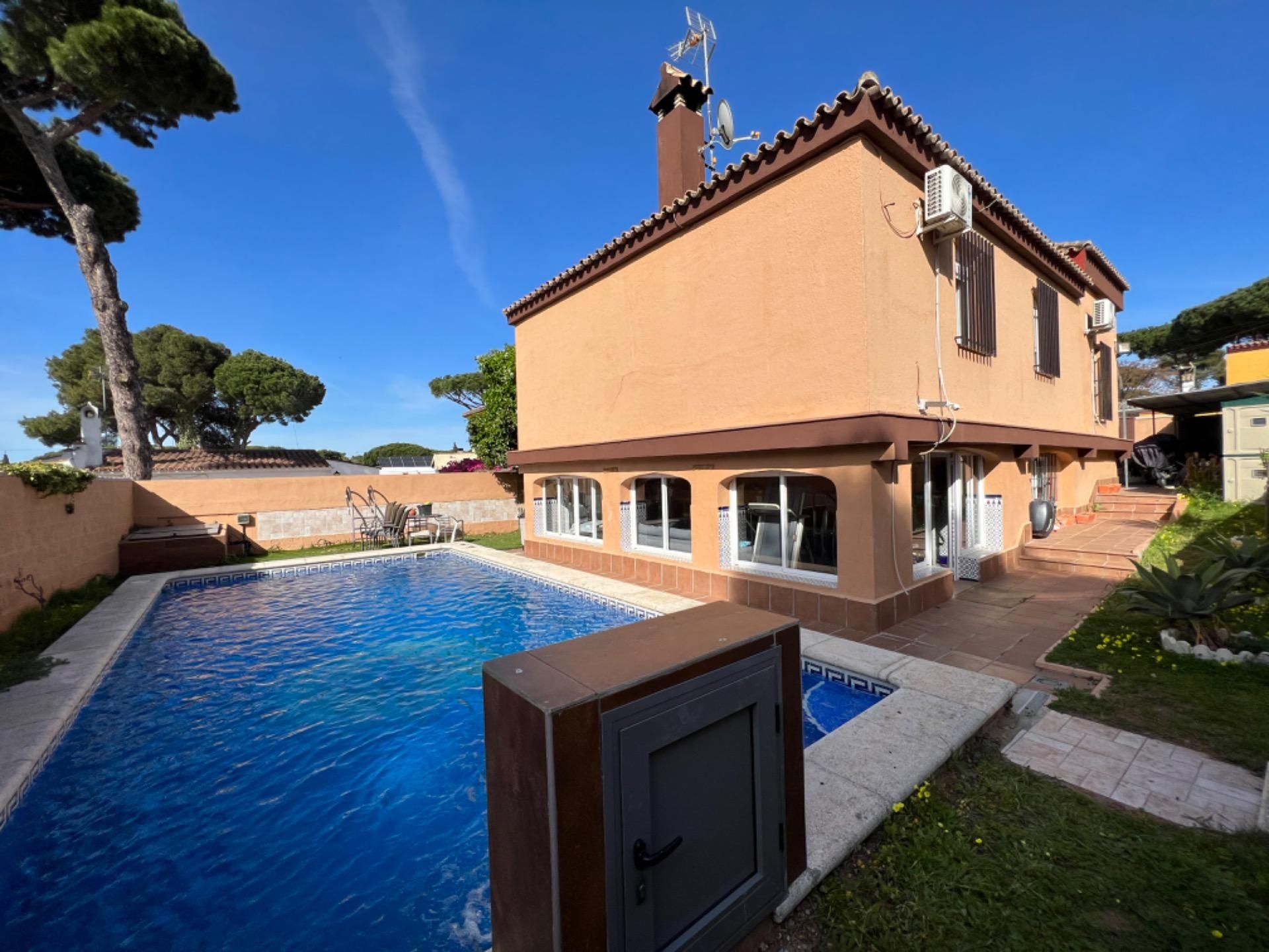 Jardín de Casa o chalet en venta en Chiclana de la Frontera con Aire acondicionado, Terraza y Trastero